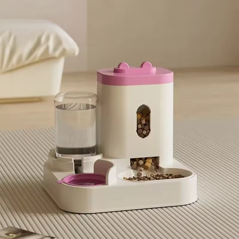 2-in-1 Automatic Pet Feeder & Water Fountain